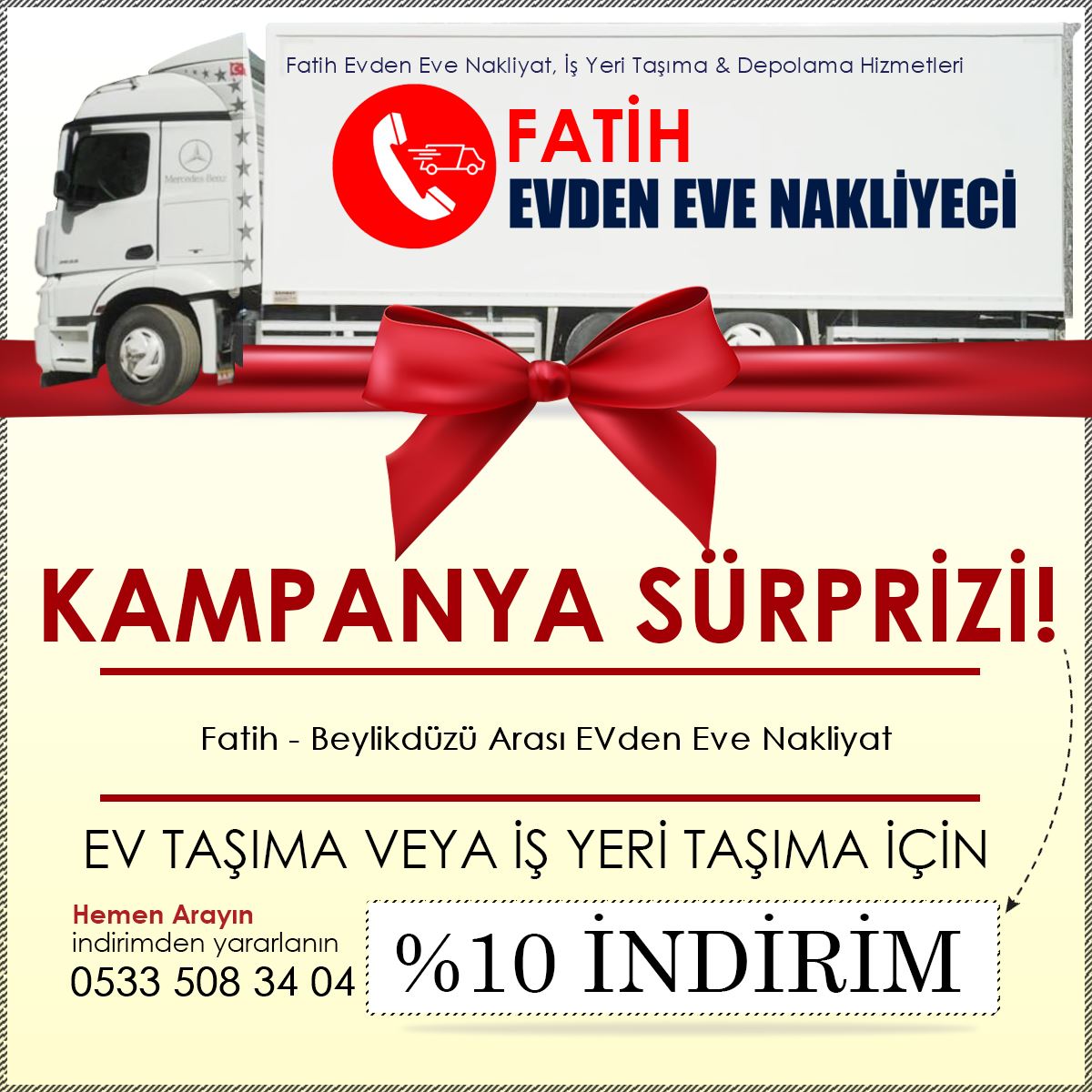 Fatih - Beylikdüzü Arası EVden Eve Nakliyat