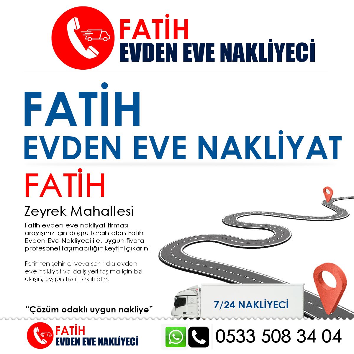 Zeyrek EVden Eve Nakliyat ve İş Yeri Taşıma